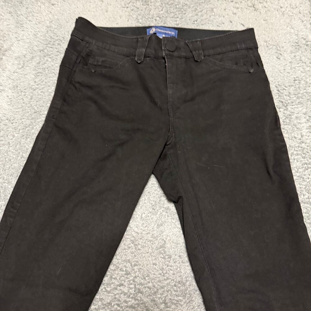 Democracy Jeans Pants Womens 6 (30x28.5) Black stretch Ankle Skinny - Picture 2 of 10
